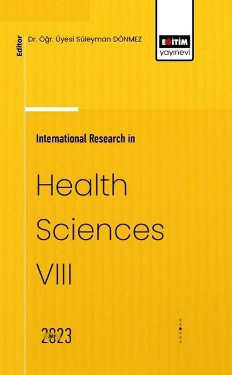 International Research in Health Sciences 8