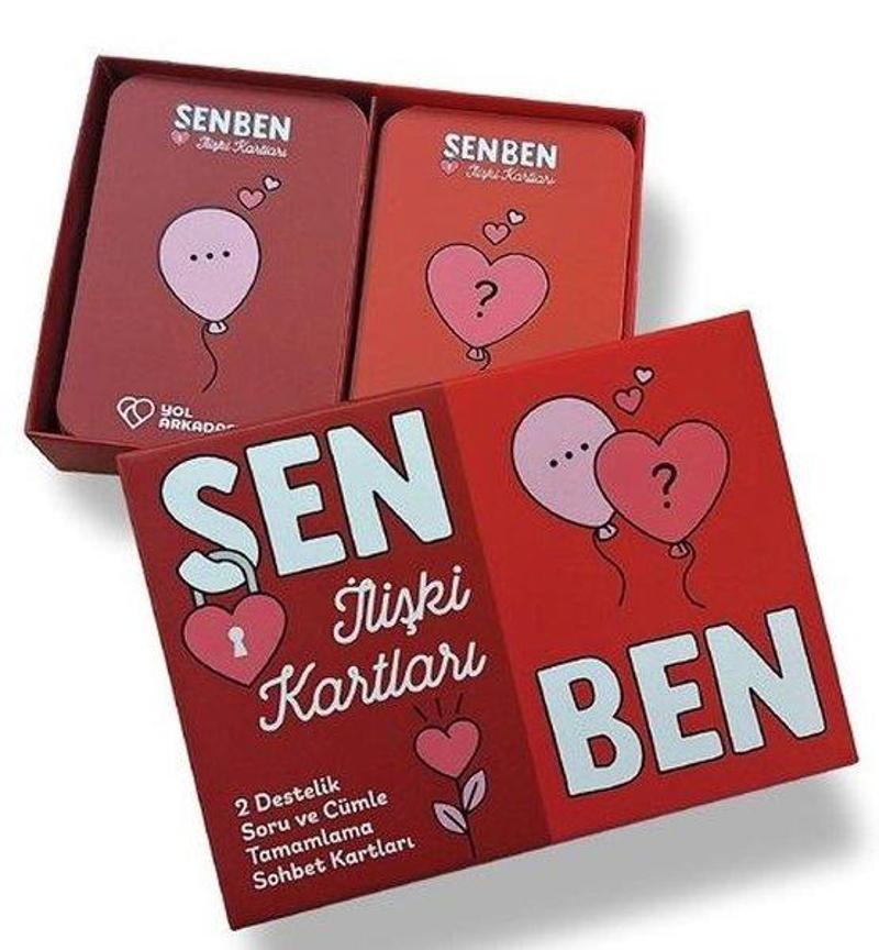 Sen Ben İlişki Kartları - 2 Destelik Soru ve Cümle Tamamlama Sohbet Kartları