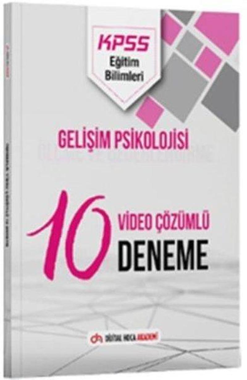 KPSS Eğitim Bilimleri Gelişim Psikolojisi Video Çözümlü 10 Deneme