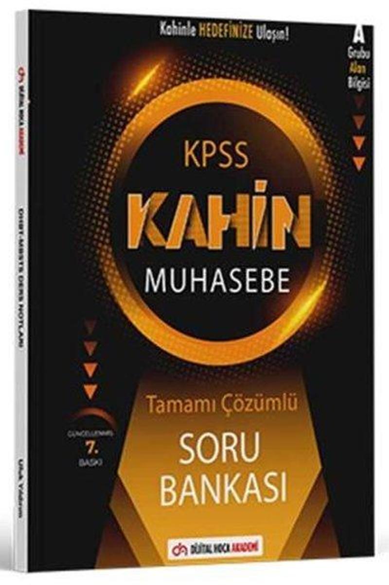 KPSS A Grubu Kahin Muhasebe Tamamı Çözümlü Soru Bankası