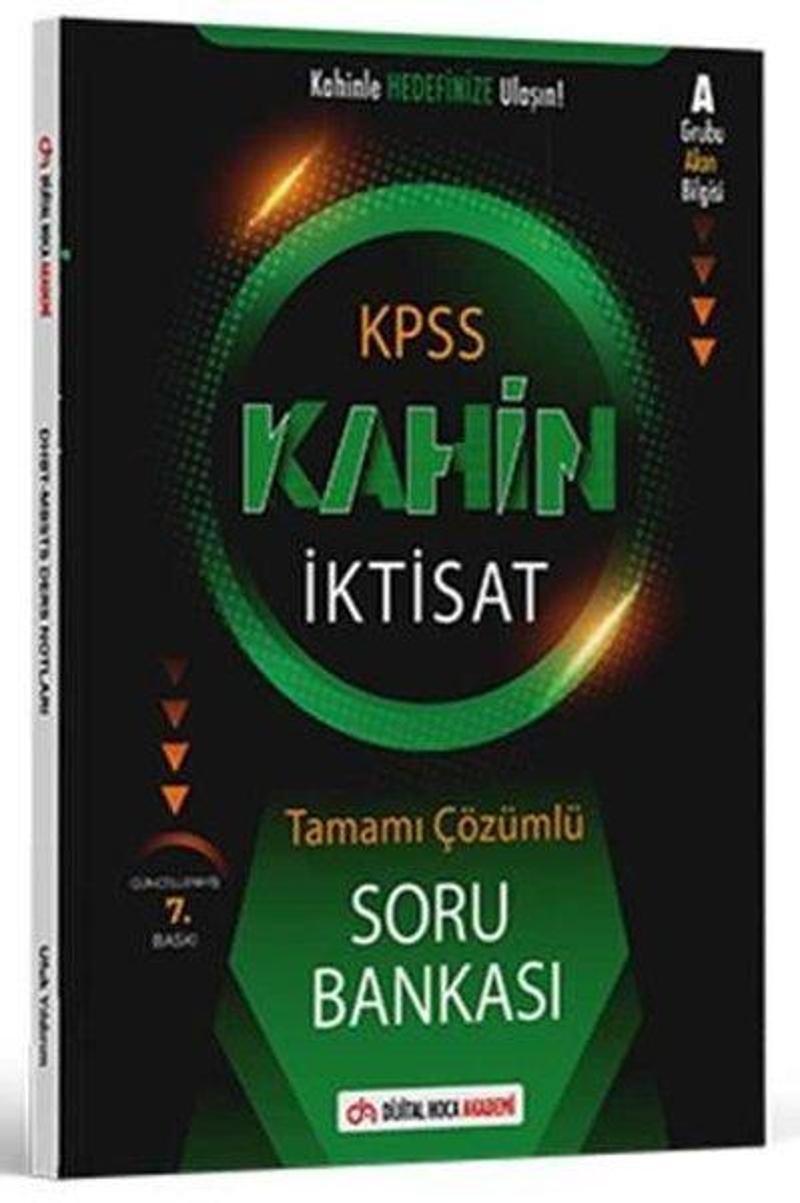 KPSS A Grubu Kahin İktisat Tamamı Çözümlü Soru Bankası