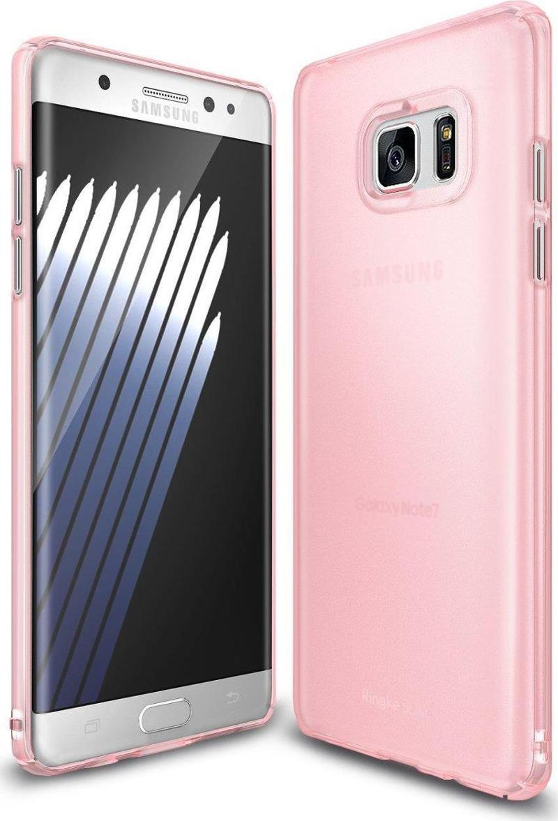 Slim Frost Galaxy Note 7 FE ile Uyumlu Kılıf Pink