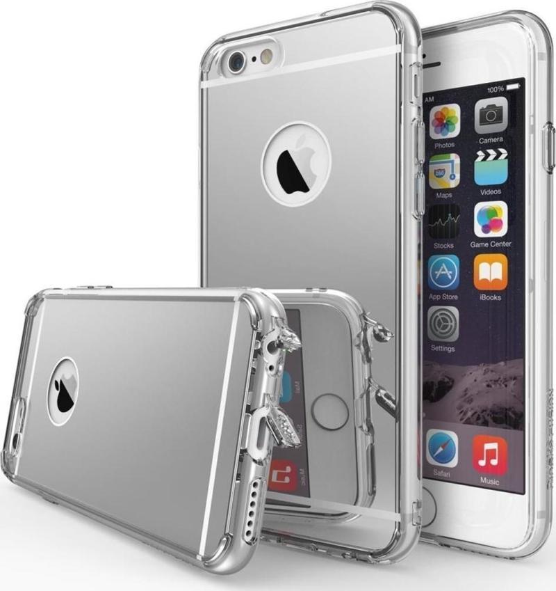 Mirror Fusion iPhone 6s Plus/ 6 Plus ile Uyumlu Aynalı Kılıf Silver