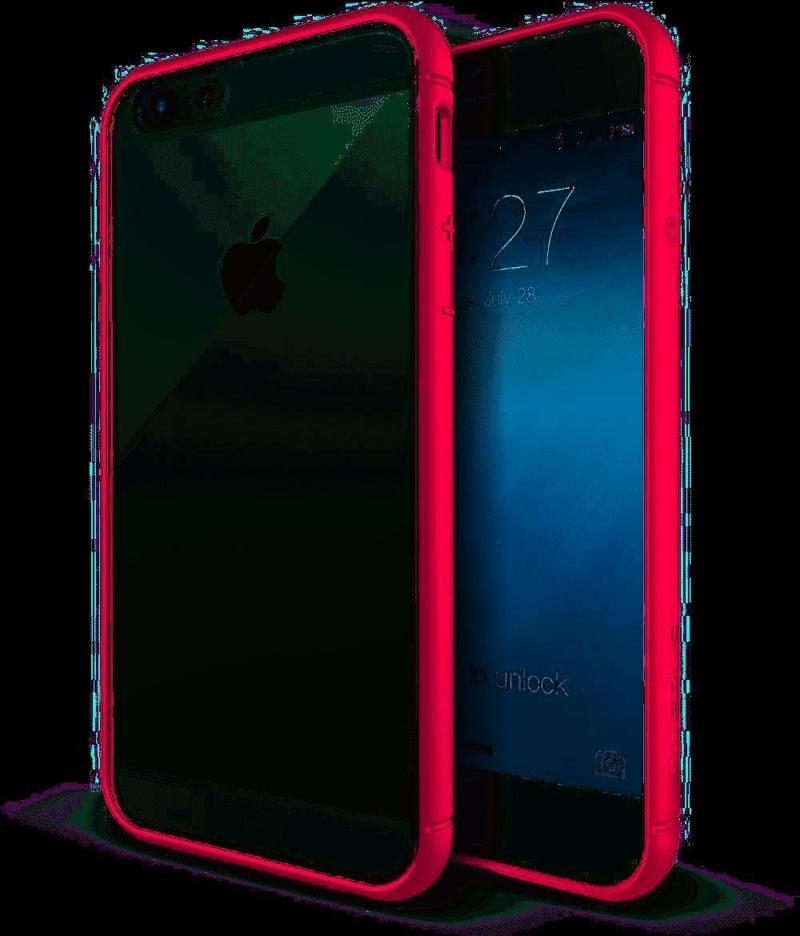 iPhone 6 Plus/6S Plus ile Uyumlu Crystal Mixx Kılıf Hot Pink