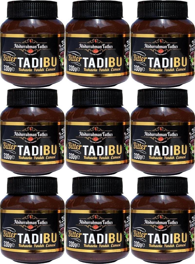 Tadıbu BİTTER Kakaolu Fındık Ezmesi 330 GR x 9 Adet