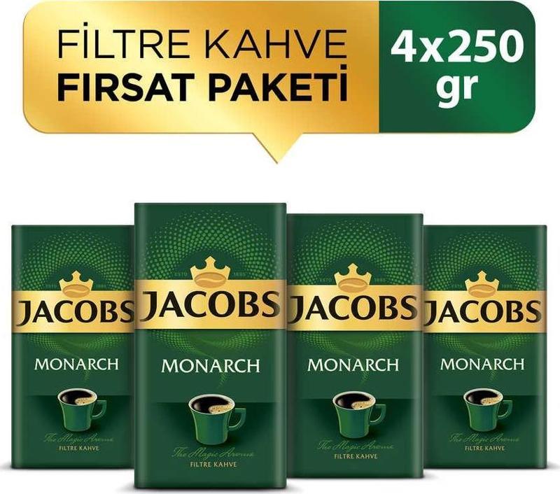 Monarch Filtre Kahve 250 gr x 4 Paket