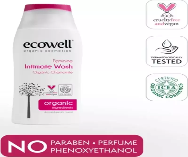 Ecowell İntim Temizleyici Organik & Vegan Genital Bölge Koku Önleyici pH Dengeleyici Yıkama Jeli 200 ml