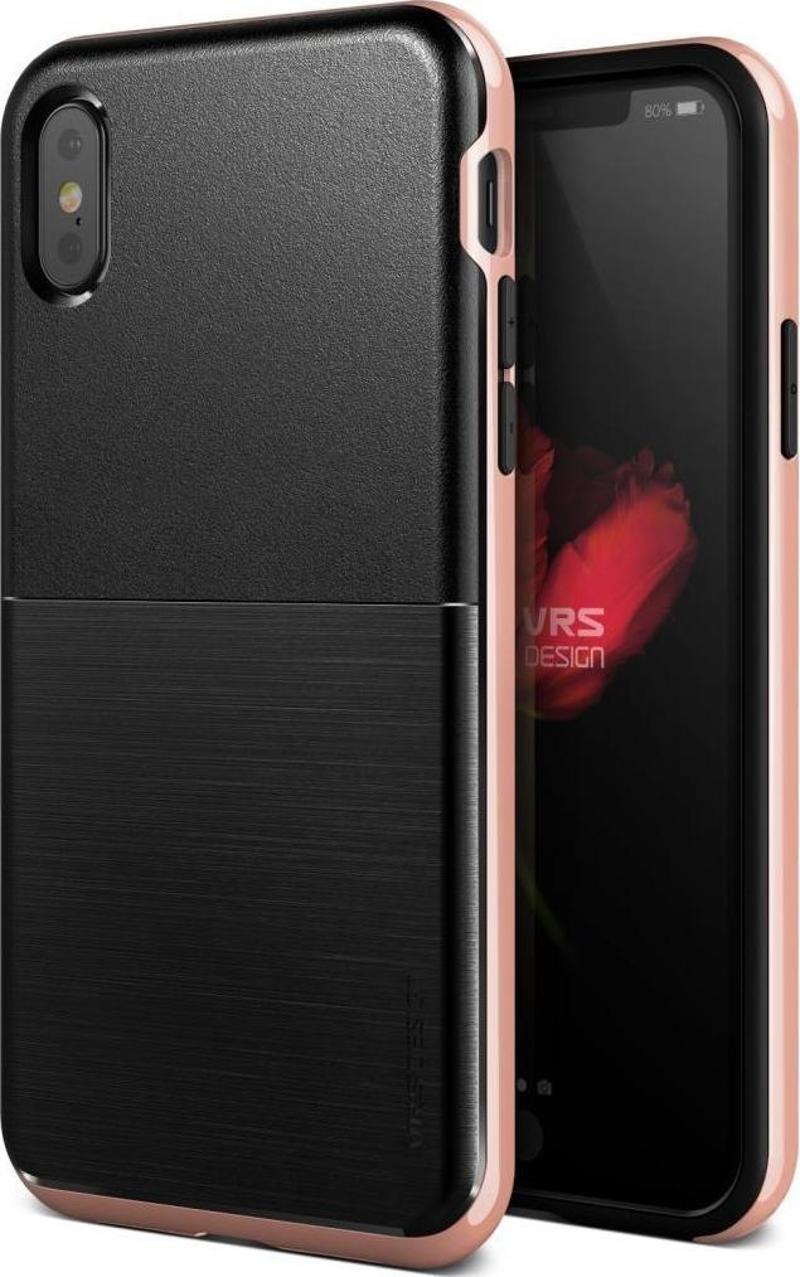 VRS Design iPhone X ile Uyumlu High Pro Shield Kılıf Rose Gold