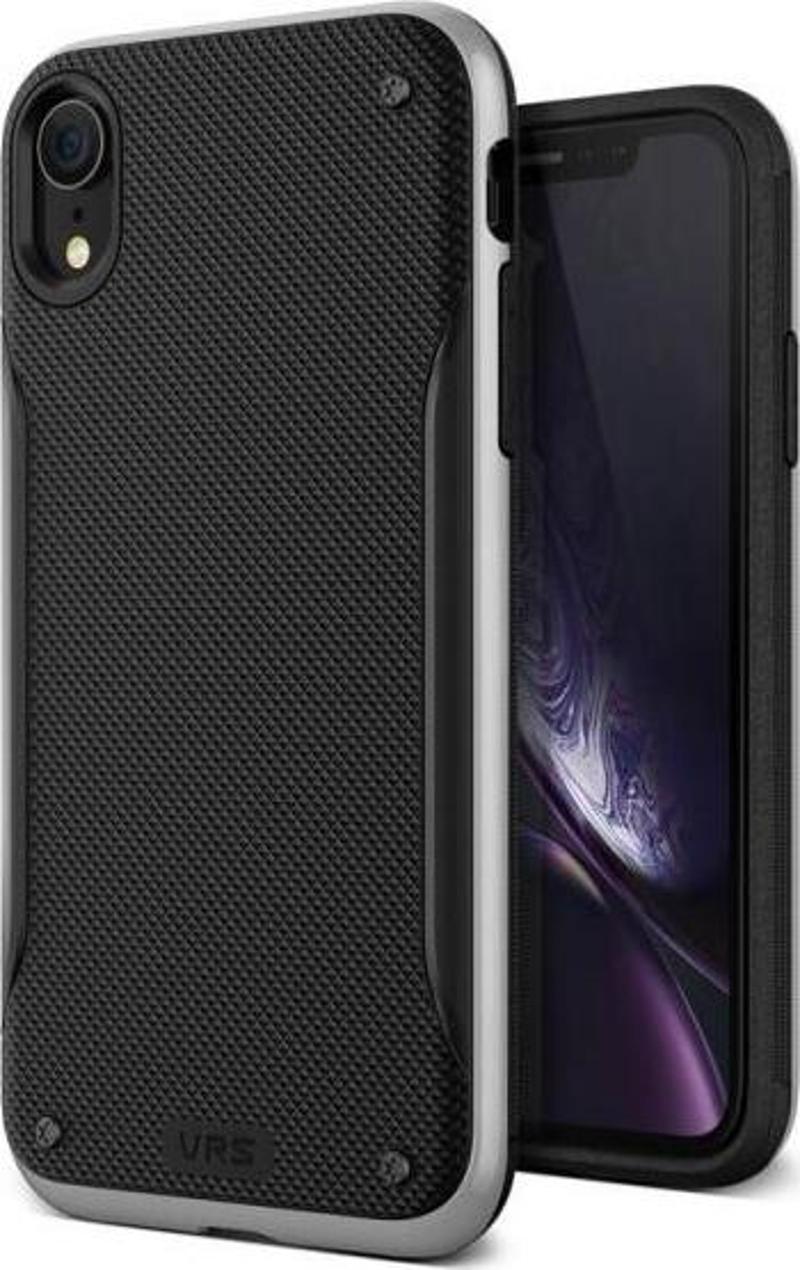 VRS iPhone XR ile Uyumlu High Pro Shield Kılıf Steel Silver