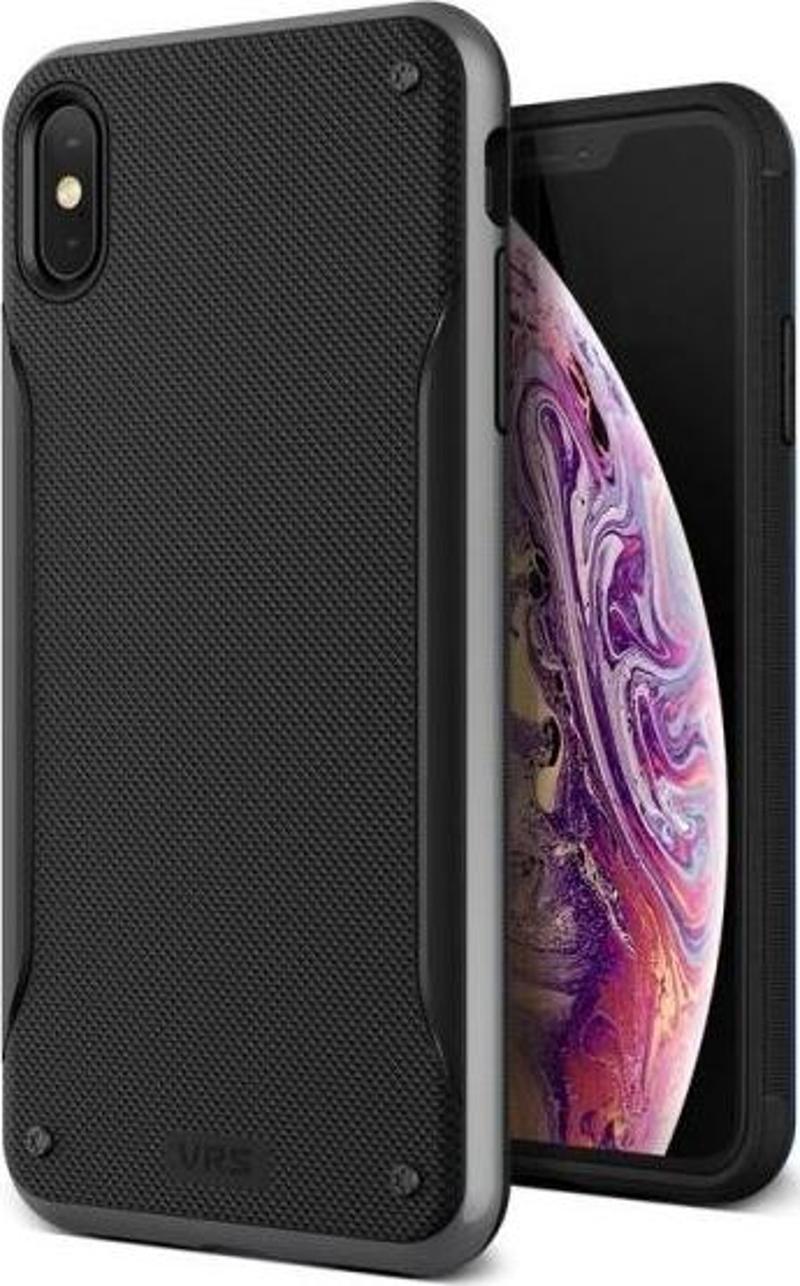 VRS iPhone Xs Max ile Uyumlu High Pro Shield Kılıf Steel Silver