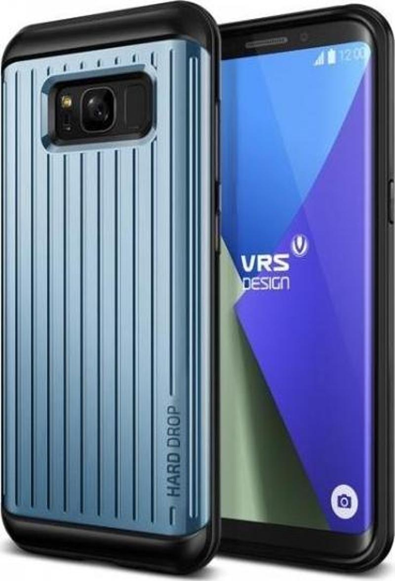 VRS Galaxy S8 Plus ile Uyumlu Waved Hard Drop Series Kılıf Blue Coral