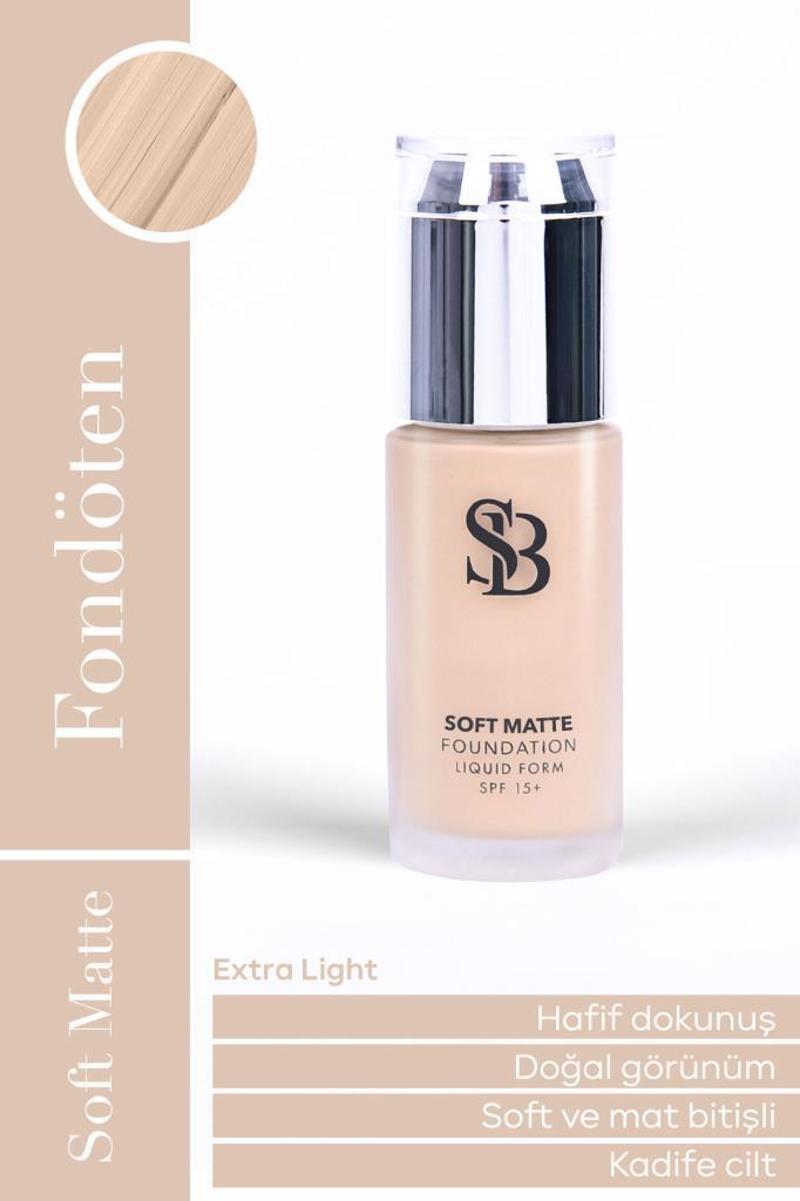 Soft Matte SPF15 Fondöten Extra Light 40 ML