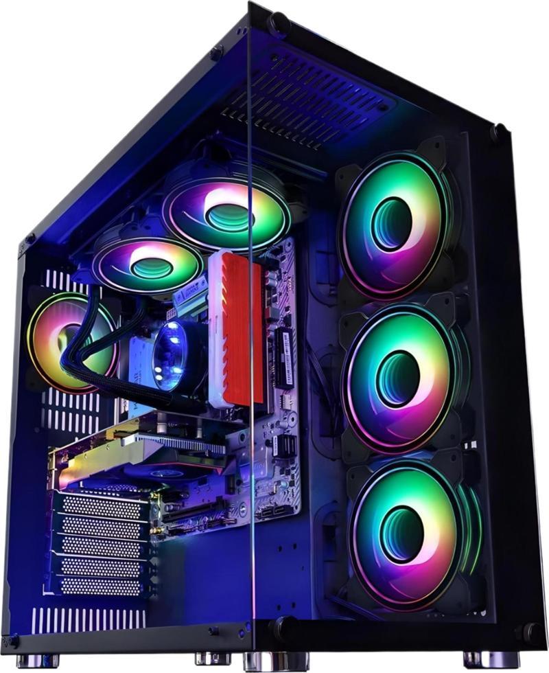 UFO II Ocean Midi Tower Atx Gaming 6 x Argb Fanlar Dahil Masaüstü Bilgisayar Kasası (POWER YOK)