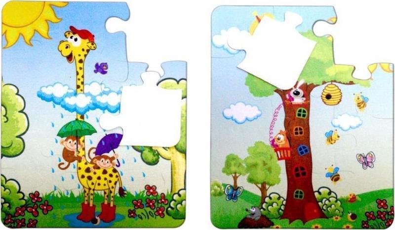 Zürafa 3+ Keçe Yapboz - 3 Yaş Puzzle T043