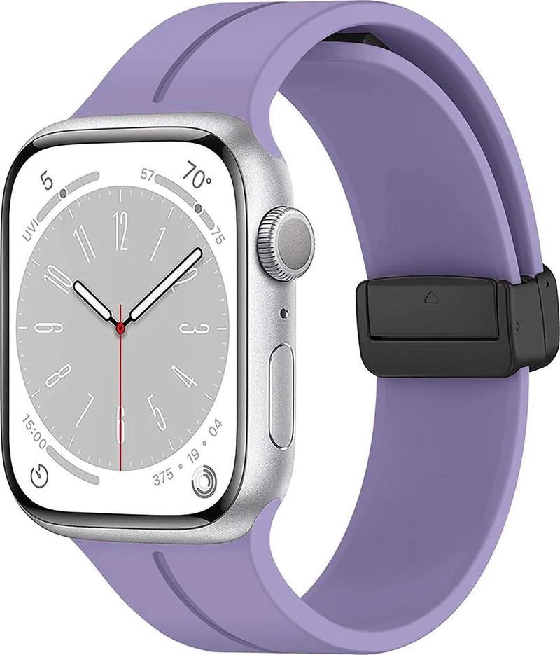 Apple Watch Ultra 2 Kordon Ribbon Line Lila