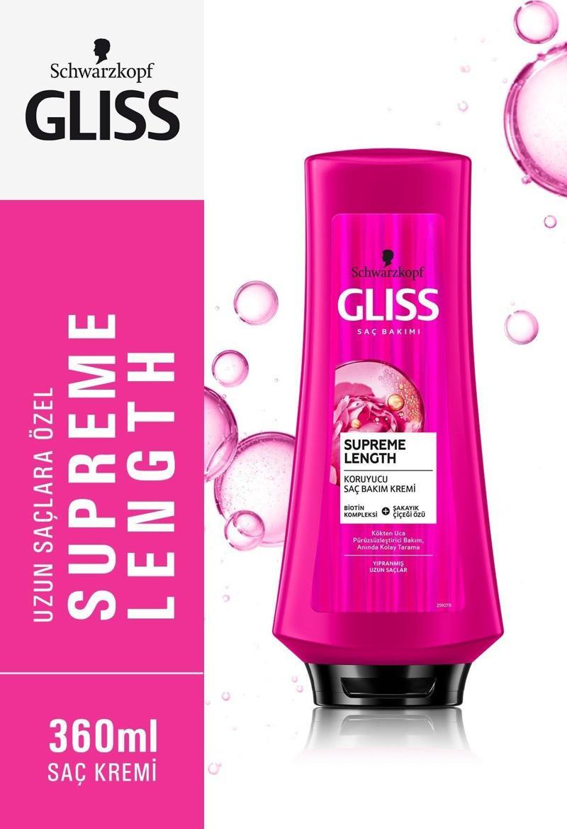 Schwarzkopf Gliss Supreme Length Saç Bakım Kremi 360 ML