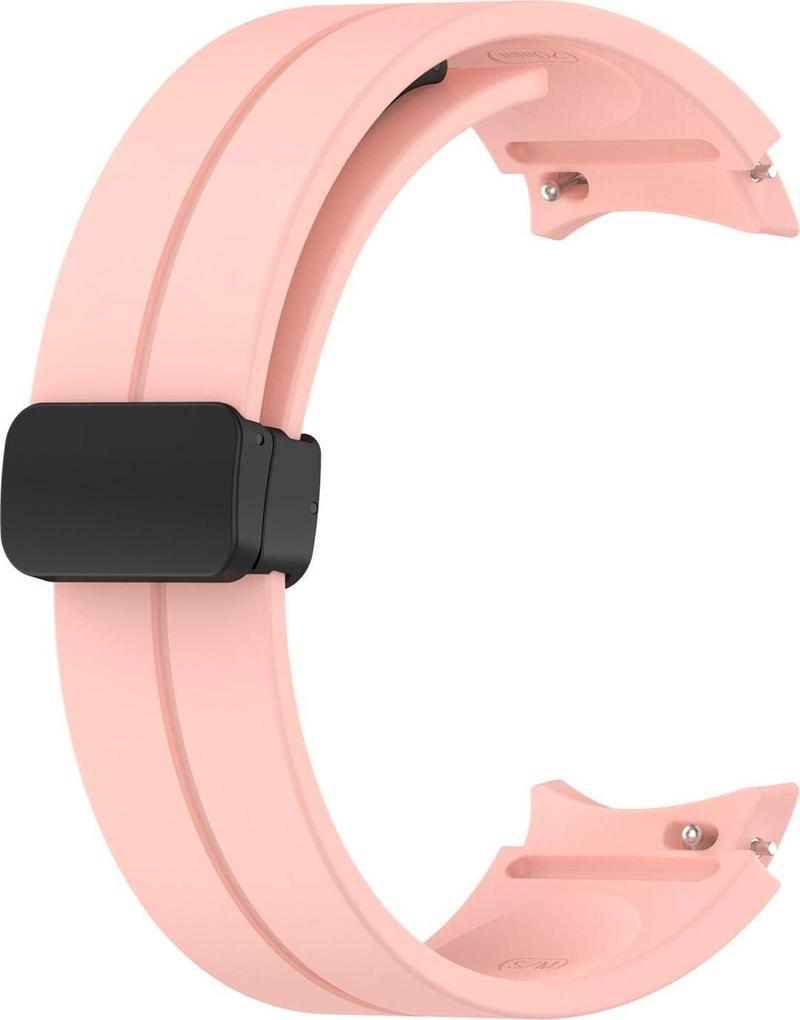 Samsung Galaxy Watch 5 Pro 45mm Kordon Ribbon Line Pembe