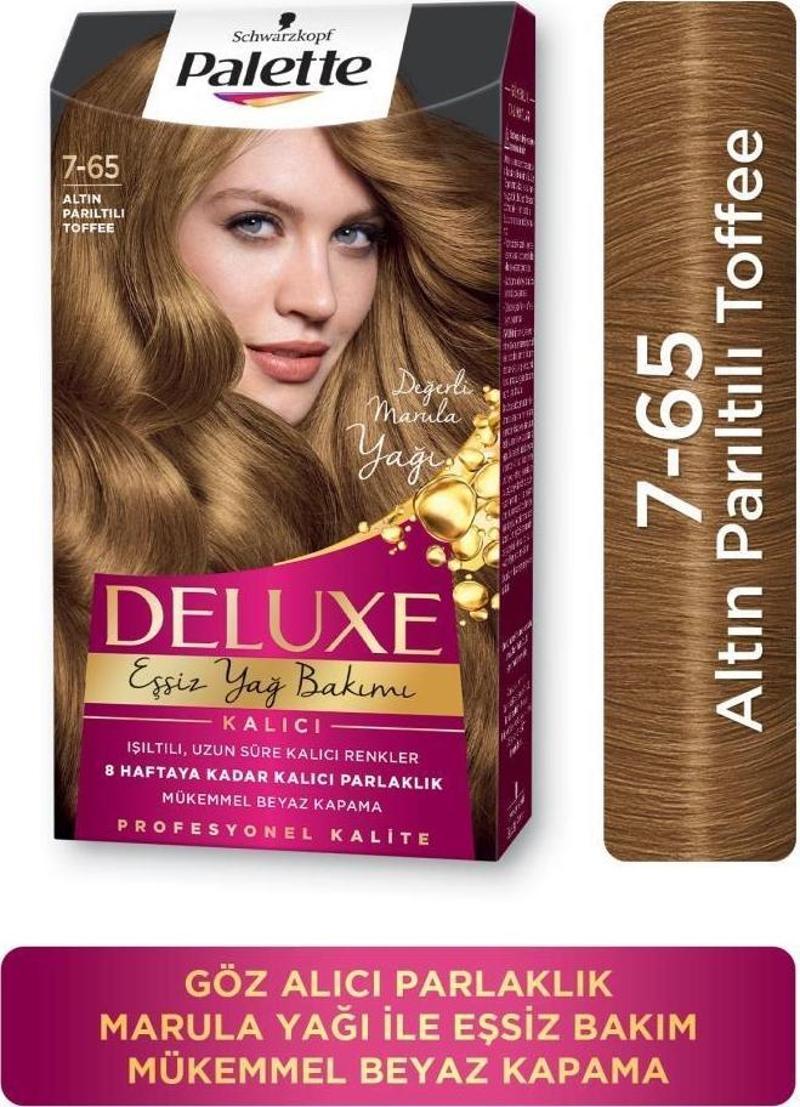 DELUXE 7-65 ALTIN PARILTILI TOFFEE SAÇ BOYASI