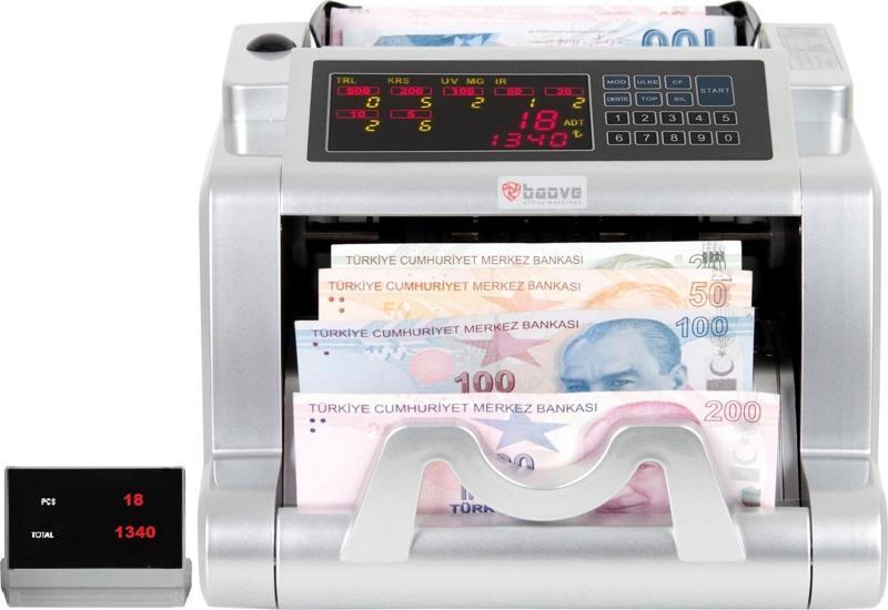 GB8100 Karışık Para Sayma Makinesi - Sahte Para Yakalama + Müşteri Ekranı