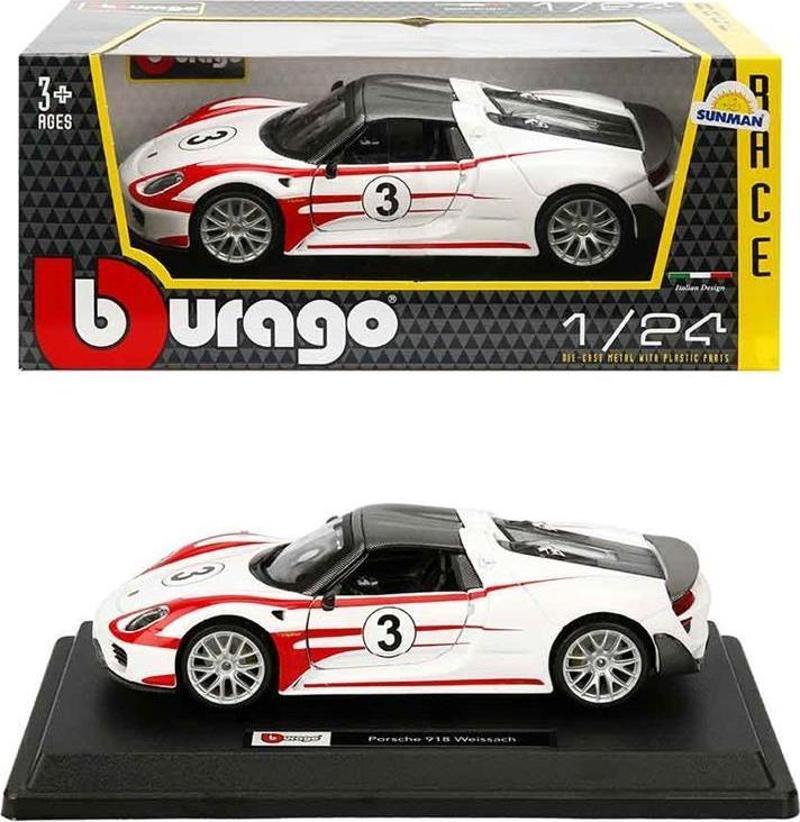 1:24 Porsche 918 Spyder Model Araba 18-28009