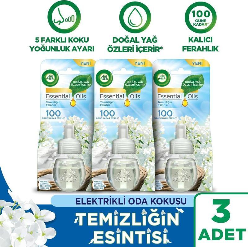 Elektrikli Oda Kokusu Yedek Temizliğin Esintisi x 3