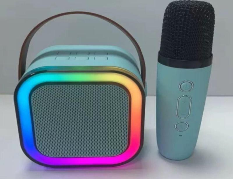 Karaoke Mikrofonlu RGB Işıklı Bluetooth Hoparlör-Sd02