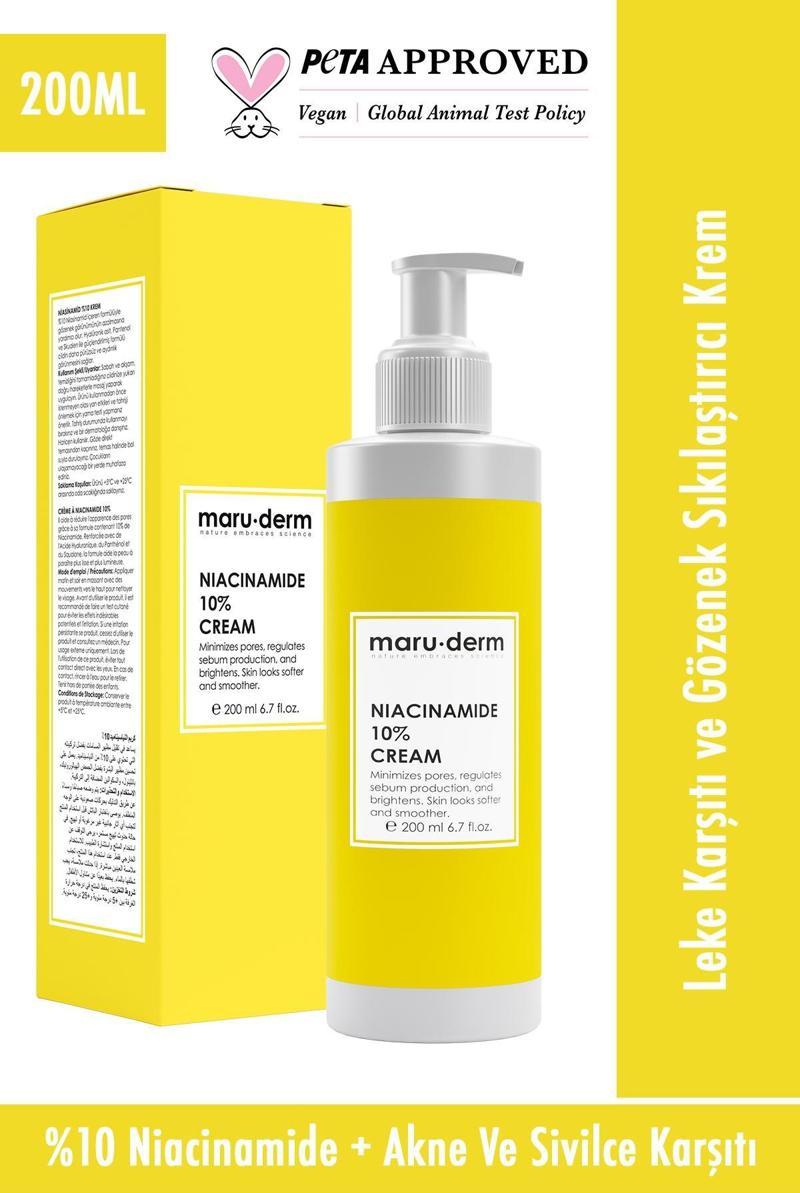 Niacinamide %10 Leke Karşıtı Ve Gözenek Sıkılaştırıcı Krem 200 ml