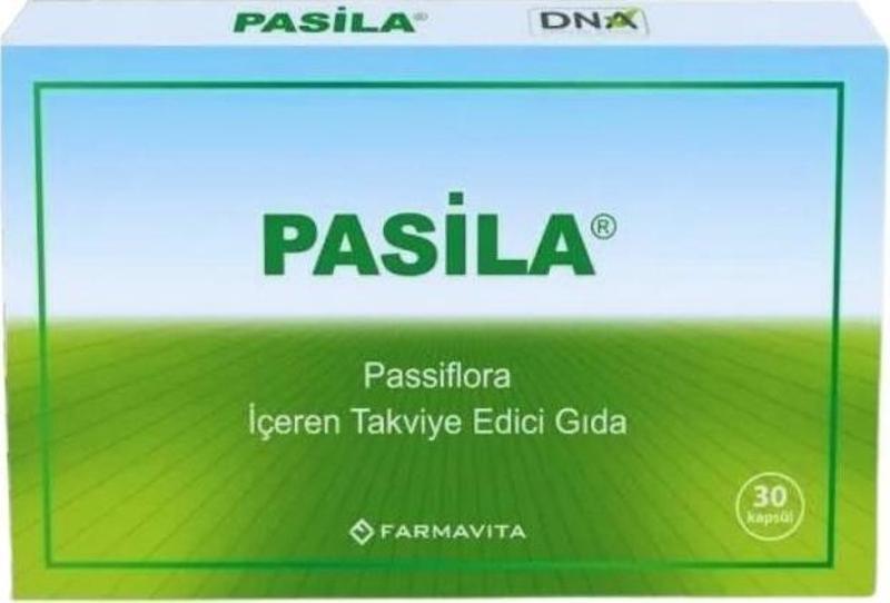 Pasila Passiflora İçeren Takviye Edici Gıda 30 Kapsül