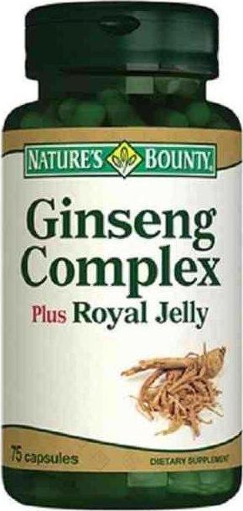 Ginseng Complex Plus Royal Jelly(Ginseng & Arı Sütü) Takviye Edici Gıda 75 Kapsül