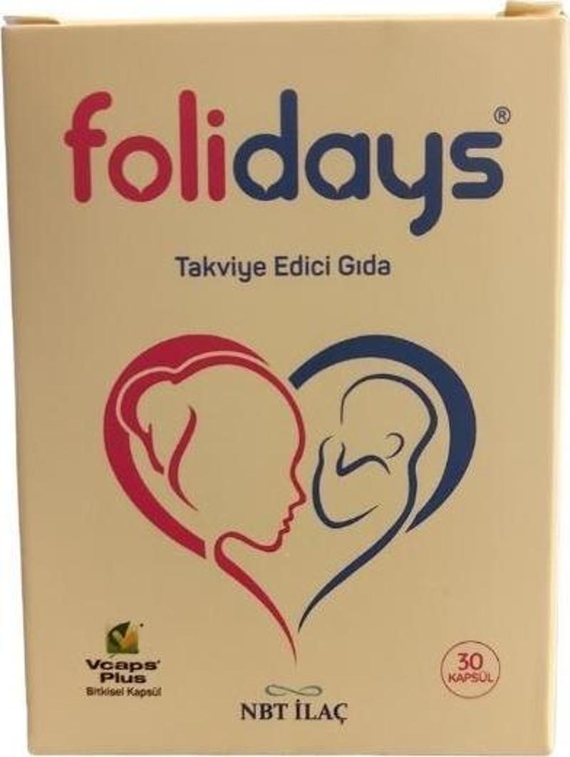 Folidays Folik Asit, Vitaminler Ve İyot İçeren Takviye Edici Gıda 30 Kapsül