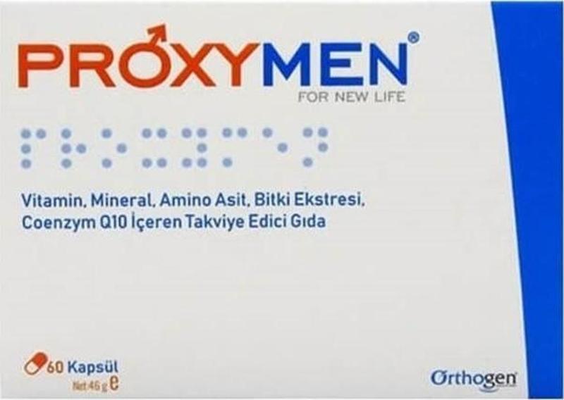 Proxymen Vitamin, Mineral, Amino Asit, Bitki Ekstresi, Koenzim Q10 İçeren Takviye Edici Gıda 60 Kapsül