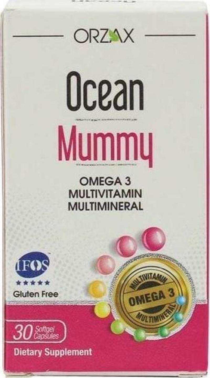 Ocean Mummy  Omega 3, Vitamin Ve Mineral İçeren Takviye Edici Gıda 30 Kapsül