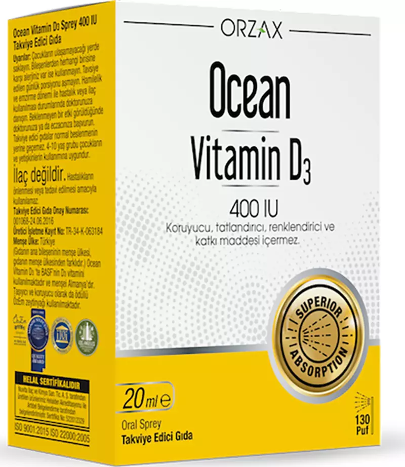 Vitamin D3 400 IU Sprey 20ml