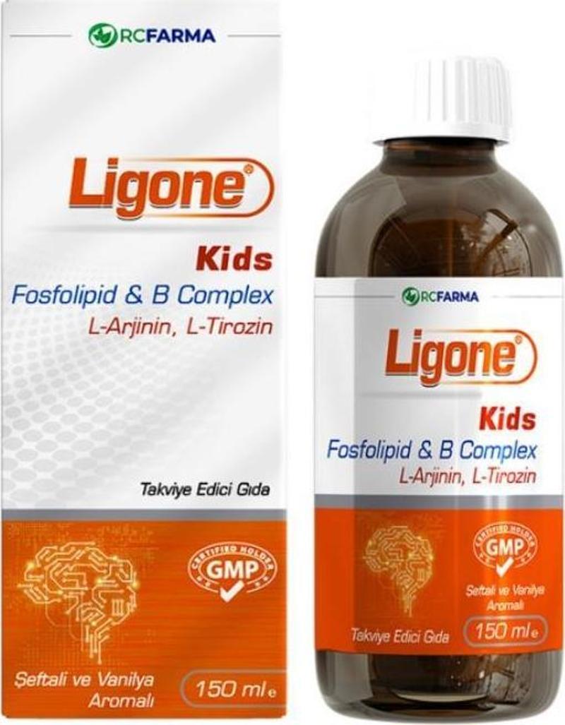 Ligone Kids L-Arjinin Fosfolipid Complex İçeren Sıvı Takviye Edici Gıda 150 Ml Şişe