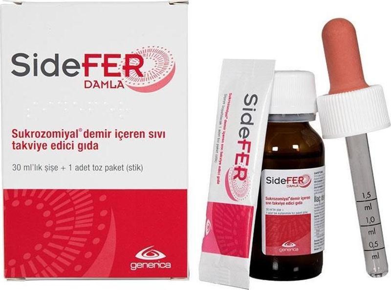 Damla Takviye Edici Gıda 30ml Şişe + 1 Adet Toz