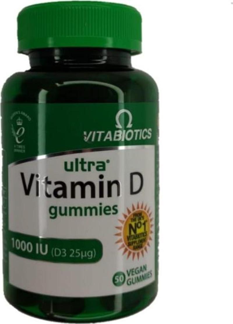 Vitamin D Gummies Portakal Aromalı 50 Çiğnenebilir Kapsül