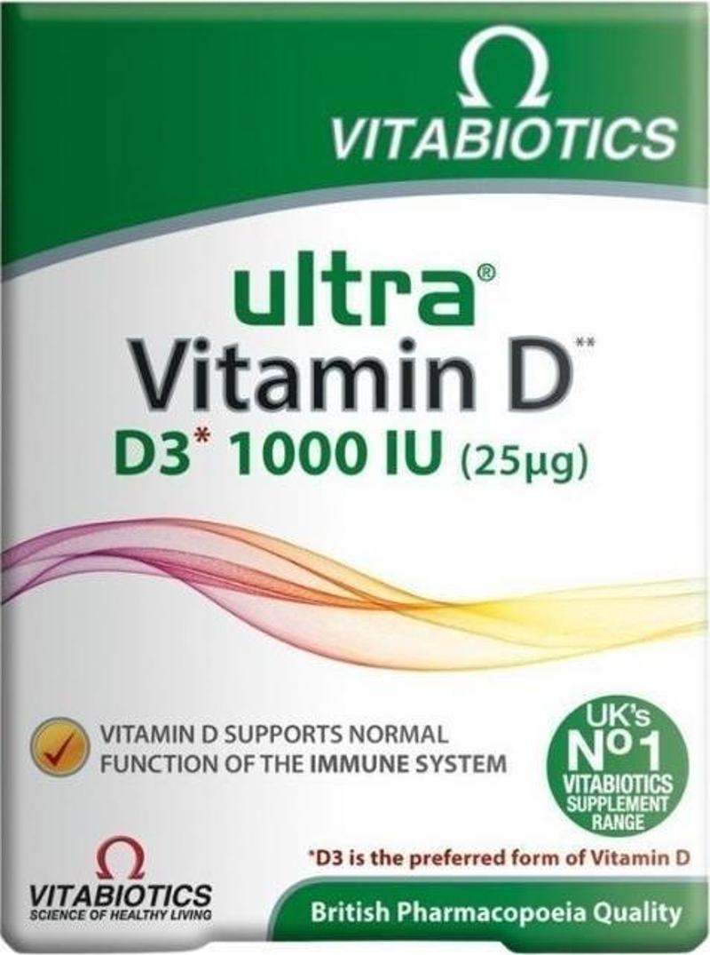 Ultra Vitamin D Vitamin D3 İçeren Takviye Edici Gıda 1000UI 96 Tablet