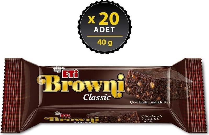 Browni Classic Fındıklı 40 gr x 20 Adet