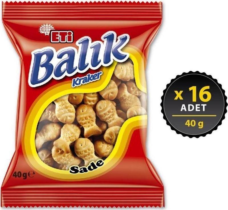 Balık Kraker 40 gr x 16 Adet