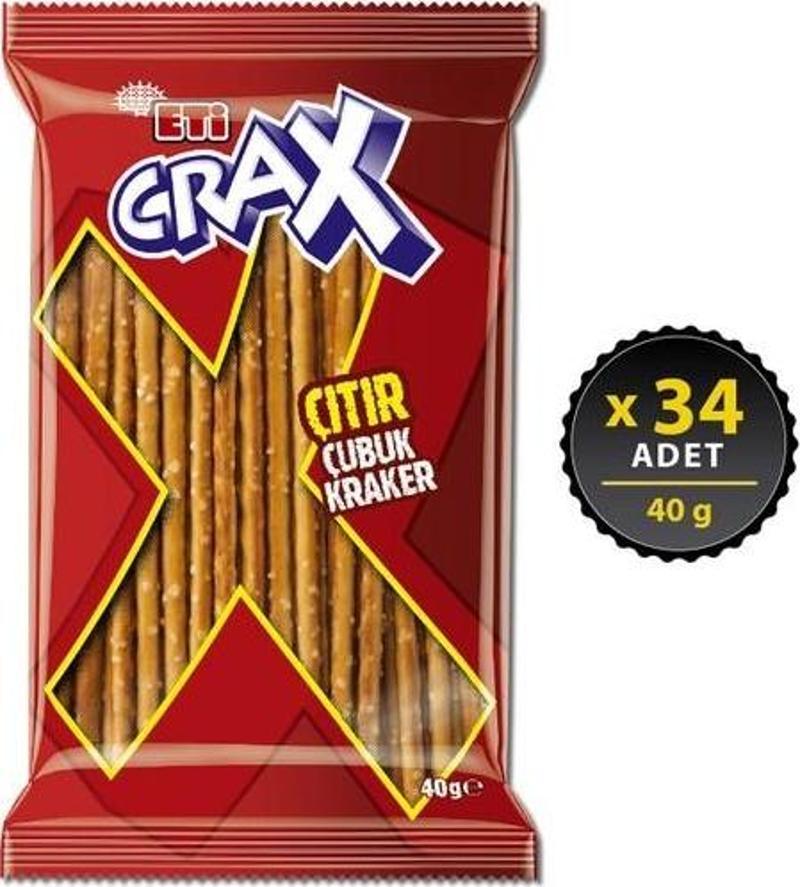 Crax Sade Çubuk Kraker 40 gr x 34 Adet