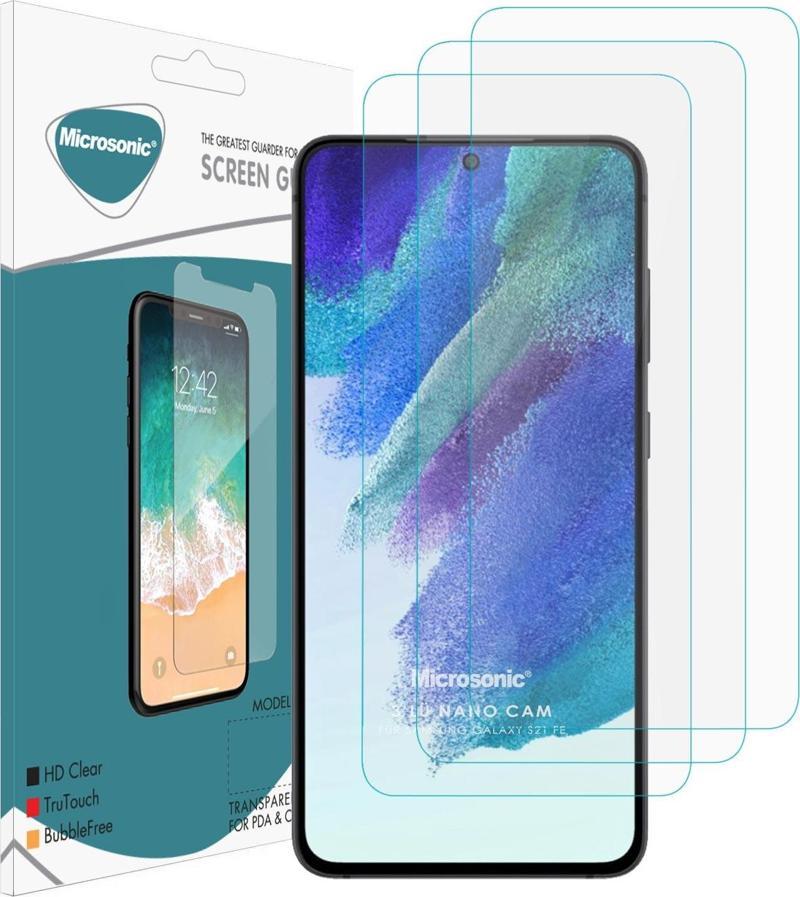 Samsung Galaxy S21 FE Screen Protector Nano Glass Cam Ekran Koruyucu (3'lü Paket)