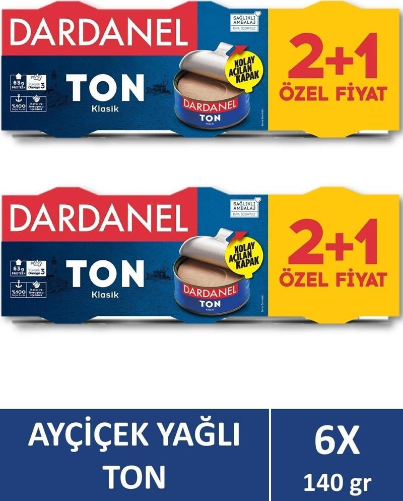 Ayçiçek Yağlı Ton Balığı 3x140 gr X 2 Adet .