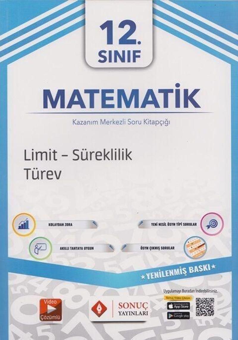 Sonuç Yayınları 12. Sınıf Matematik Limit Süreklilik Türev