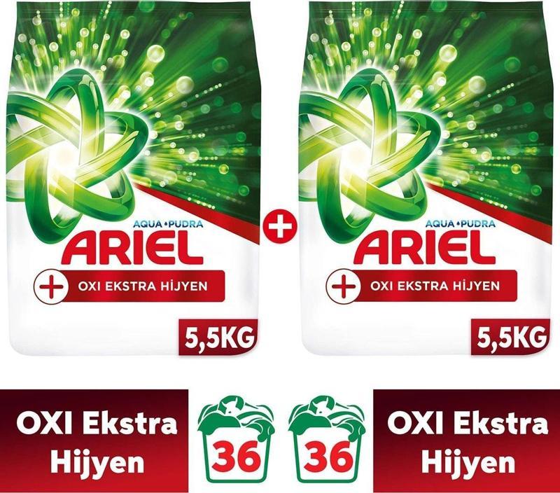 Oxi Ekstra Hijyen Aqua Pudra Toz Çamaşır Deterjanı 5,5 kg x 2 Adet