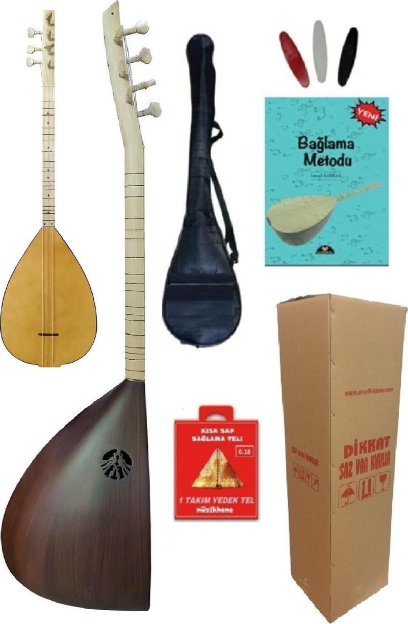 Kompozit Kısa Sap Saz Bağlama Kılıf Metot Tezene Yedek Takım Tel