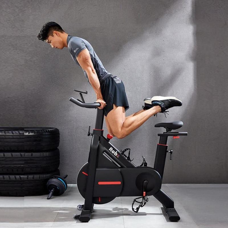 S10 Smart Spin Bike 100 Derece Manyetik Hassas Direnç Sistemi Sessiz Kondisyon Bisikleti