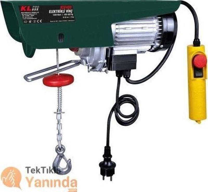 KLV400 1300Watt 400/800Kg Elektrikli Vinç