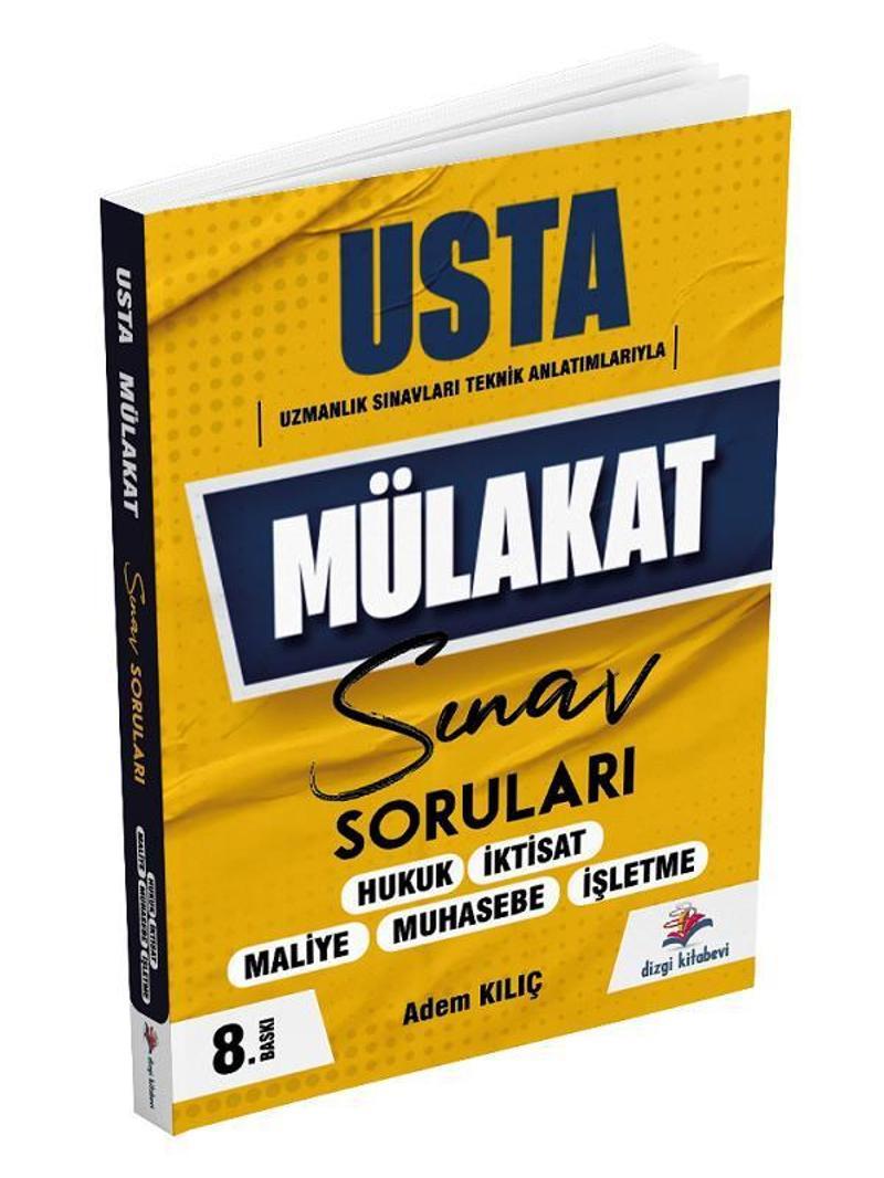 Dizgi Kitap USTA Mülakat Sınav Soruları 8. Baskı - Adem Kılıç