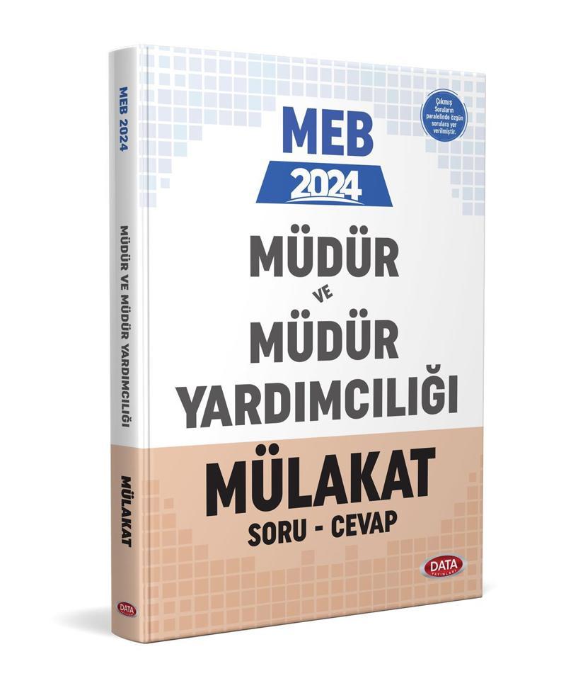 Data Yayınları 2024 GYS MEB Müdür ve Yardımcılığı Mülakat Soru Cevap Kitabı