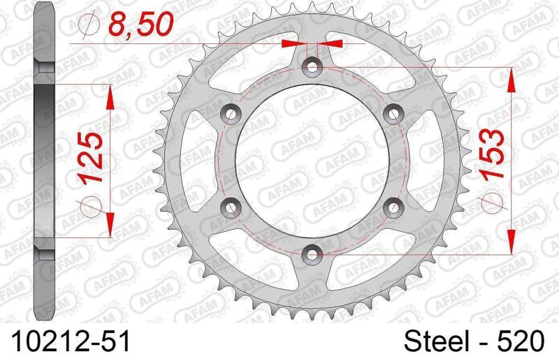 HONDA CRF450 R ÇELİK ARKA DİŞLİ 520 X 51